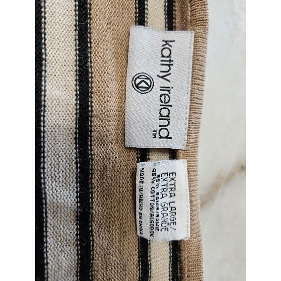 Kathy Ireland Sweater Pullover Womens Striped, Size Extra Large - Picture 8 of 8